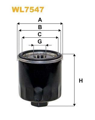 WIX Filters WL7547 Oil Filter For Ford Transit