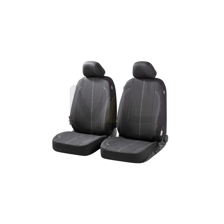 WALSER Tratto , ZIPP IT 11853 Car seat cover Black, Polyester, Front | ML Performance Car Parts