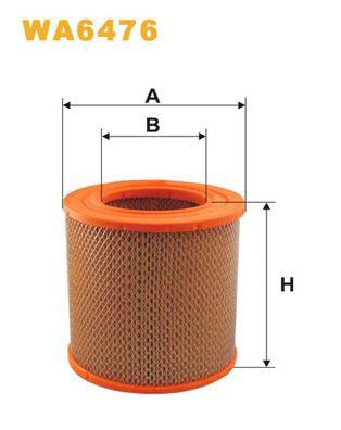 WIX Filters WA6476 Air Filter For Toyota Liteace Van (M30)