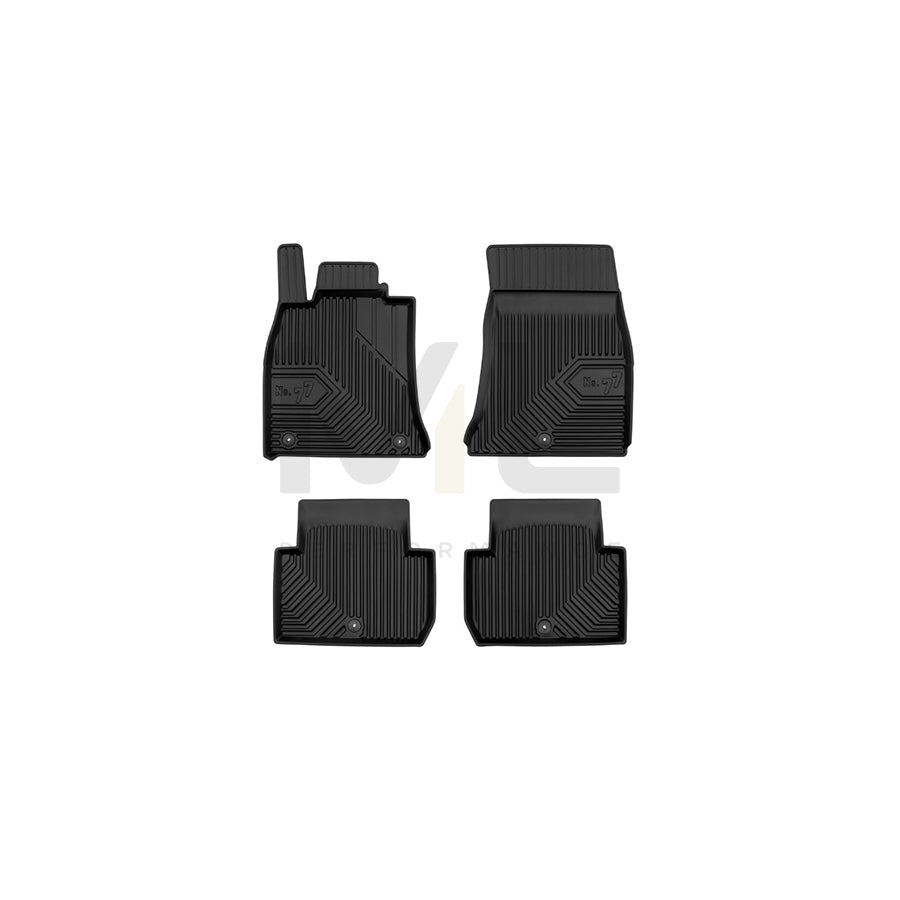 FROGUM Tailored, No.77 77408685 Floor mat set for KIA STINGER Elastomer, Front and Rear, Quantity: 4, Black | ML Performance Car Parts