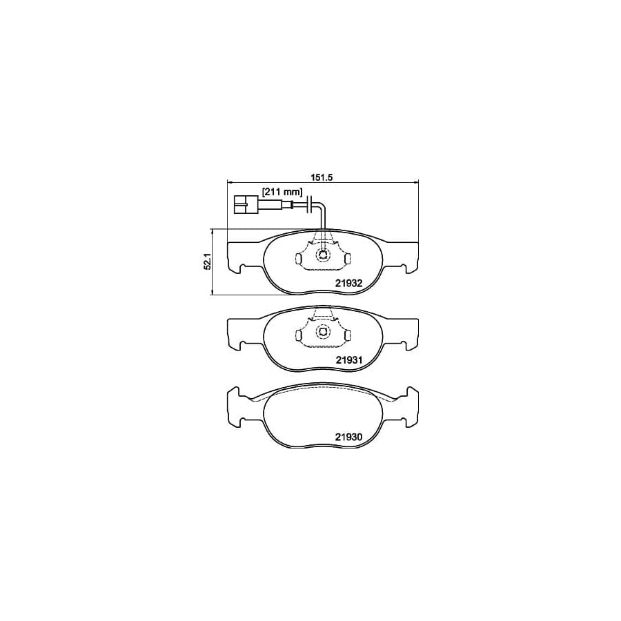 Mintex Mdb1733 Brake Pad Set