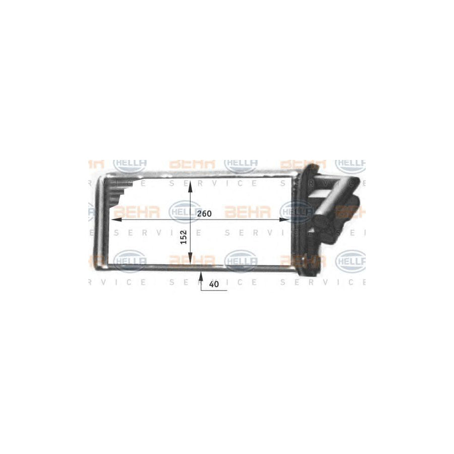 Hella 8FH 351 311-711 Heater Matrix