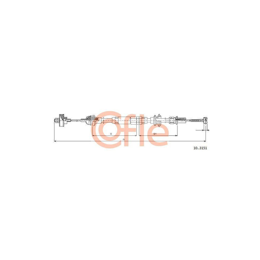 Cofle 92.10.3151 Clutch Cable