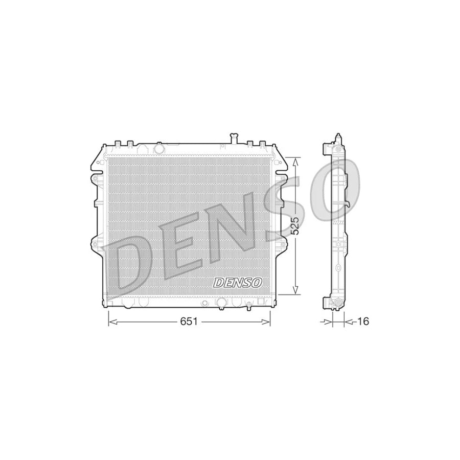 Denso DRM50069 Drm50069 Engine Radiator For Toyota Hilux Vii Pickup | ML Performance UK