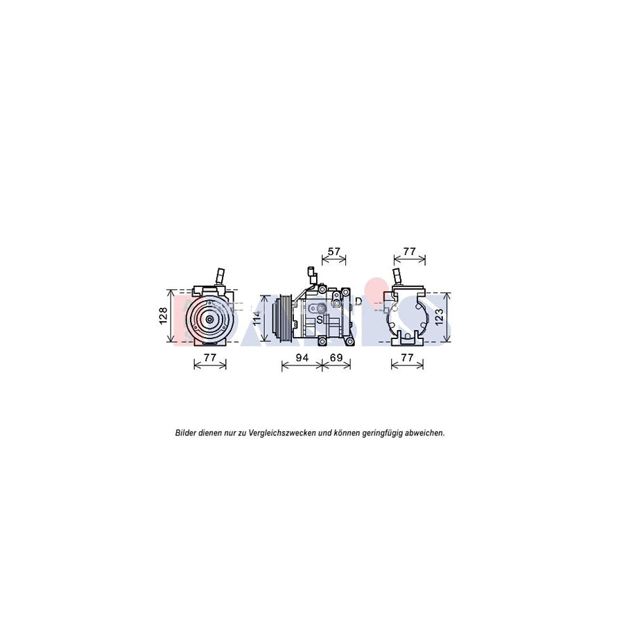 AKS Dasis 852668N Compressor, Air Conditioning For Hyundai Accent | ML Performance UK