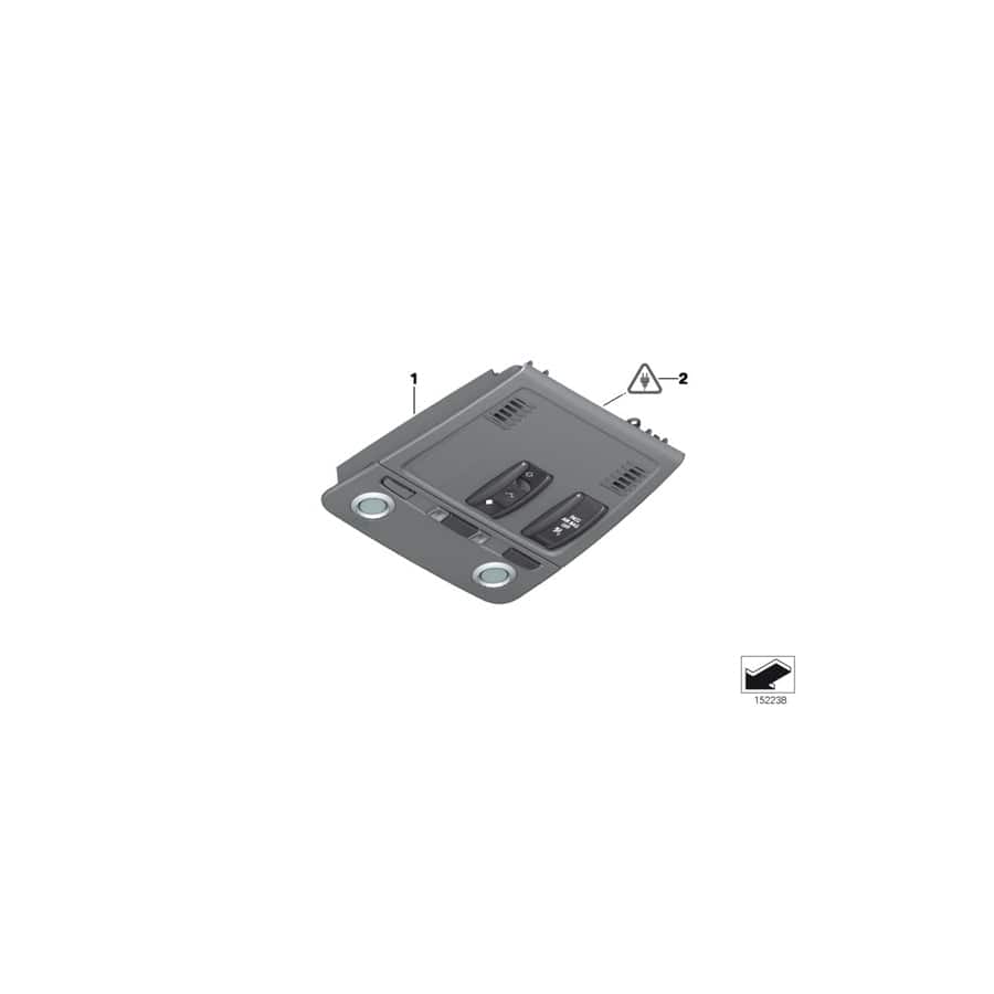 Genuine BMW 61319225944 E71 E70 E72 Switch Unit Roof GREIGE (Inc. X5 M50dX, X5 M & X5 35dX) | ML Performance UK Car Parts