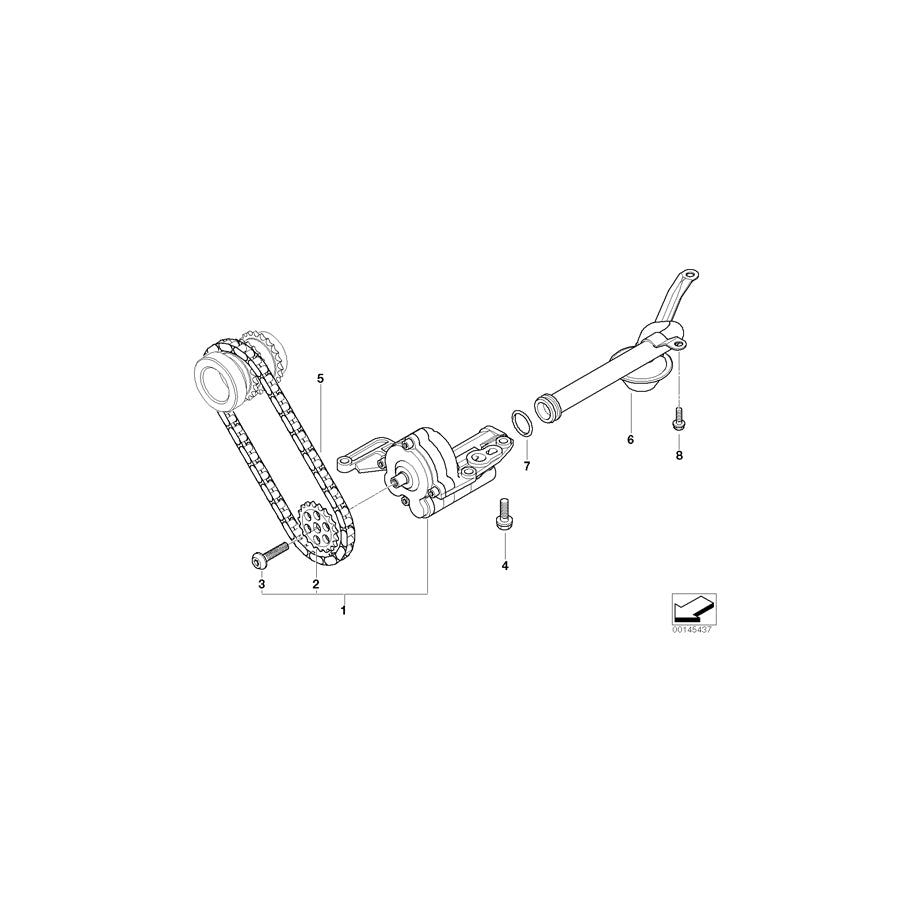 Genuine BMW 11417805816 E65 Oil Pump (Inc. 745d) | ML Performance UK Car Parts