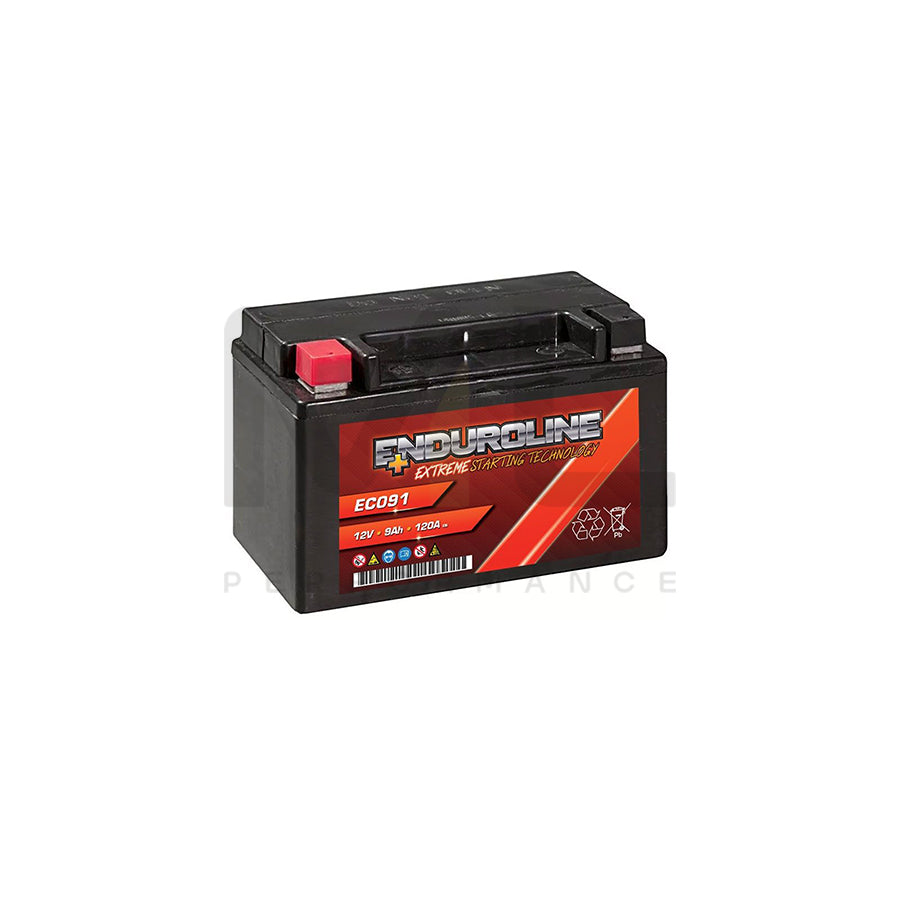 Enduroline EC091 Auxiliary AGM Battery 9Ah 120A | Car Batteries UK | ML Performance Car Parts