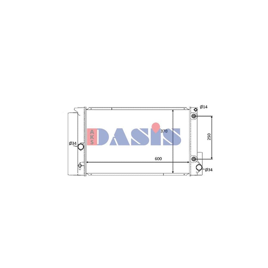 AKS Dasis 210266N Engine Radiator For Toyota Avensis | ML Performance UK