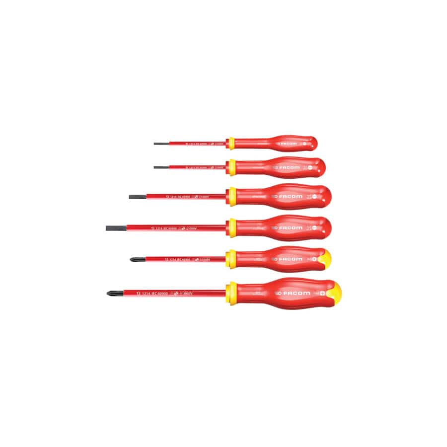 Facom FCMATPVEJ6PB Protwist® VDE Screwdriver Set, 6 Piece | ML Performance UK