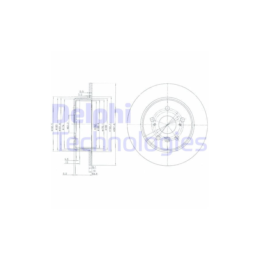 Delphi Bg3183 Brake Disc