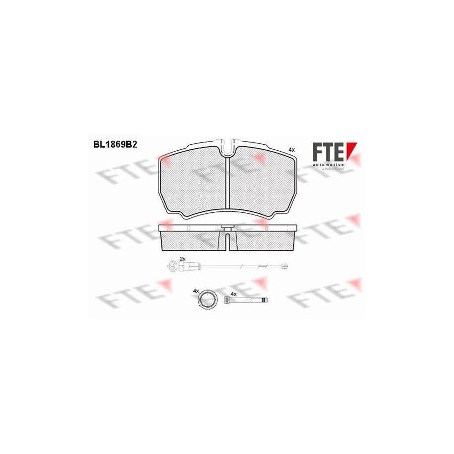 Fte BL1869B2 Brake Pad Set For Iveco Daily | ML Performance UK Car Parts