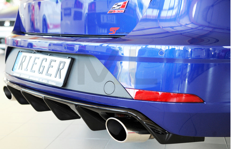 Rieger 00088229 SEAT 5F Leon Cupra Rear Diffuser 8 | ML Performance UK Car Parts