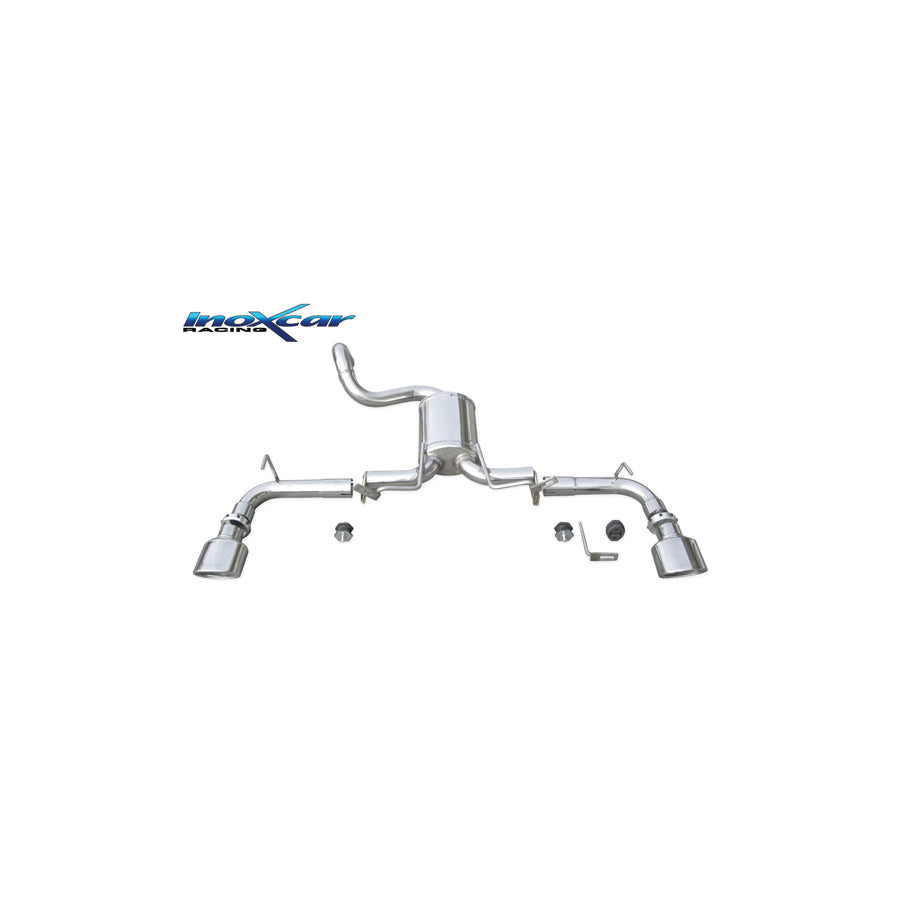 InoXcar TWFI.03.120 Fiat 500 Duplex Rear Silencer | ML Performance UK Car Parts