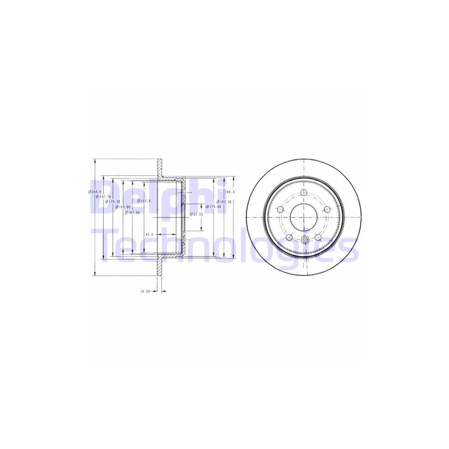 Delphi Bg3178 Brake Disc