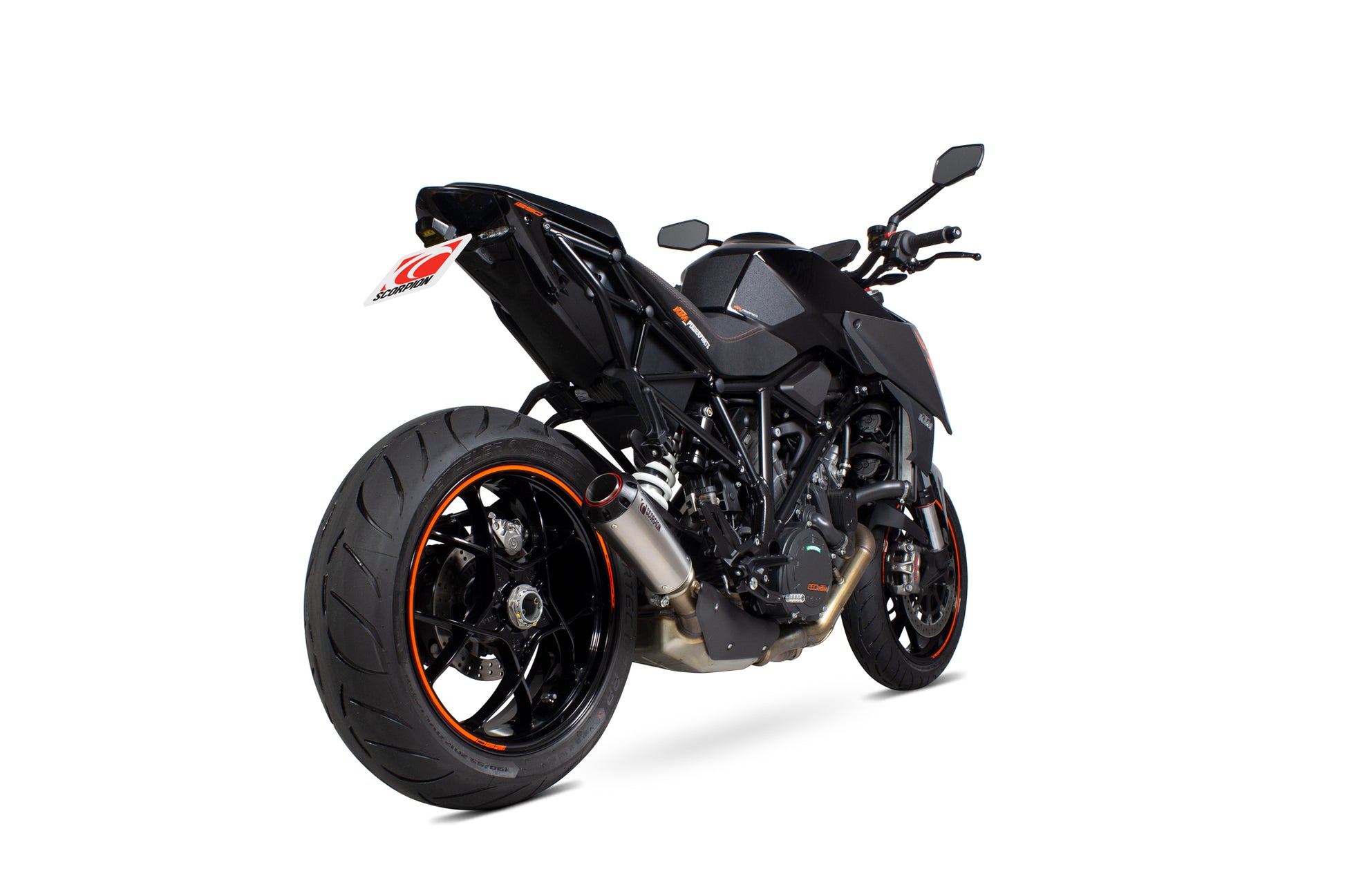 Scorpion PKT90TEO KTM 1290 Superduke R Red Power Slip-On - Titanium Sleeve | ML Performance UK UK