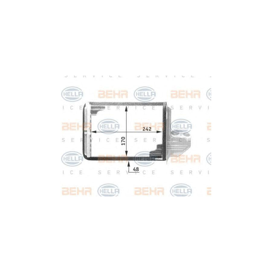 Hella 8FH 351 311-661 Heater Matrix