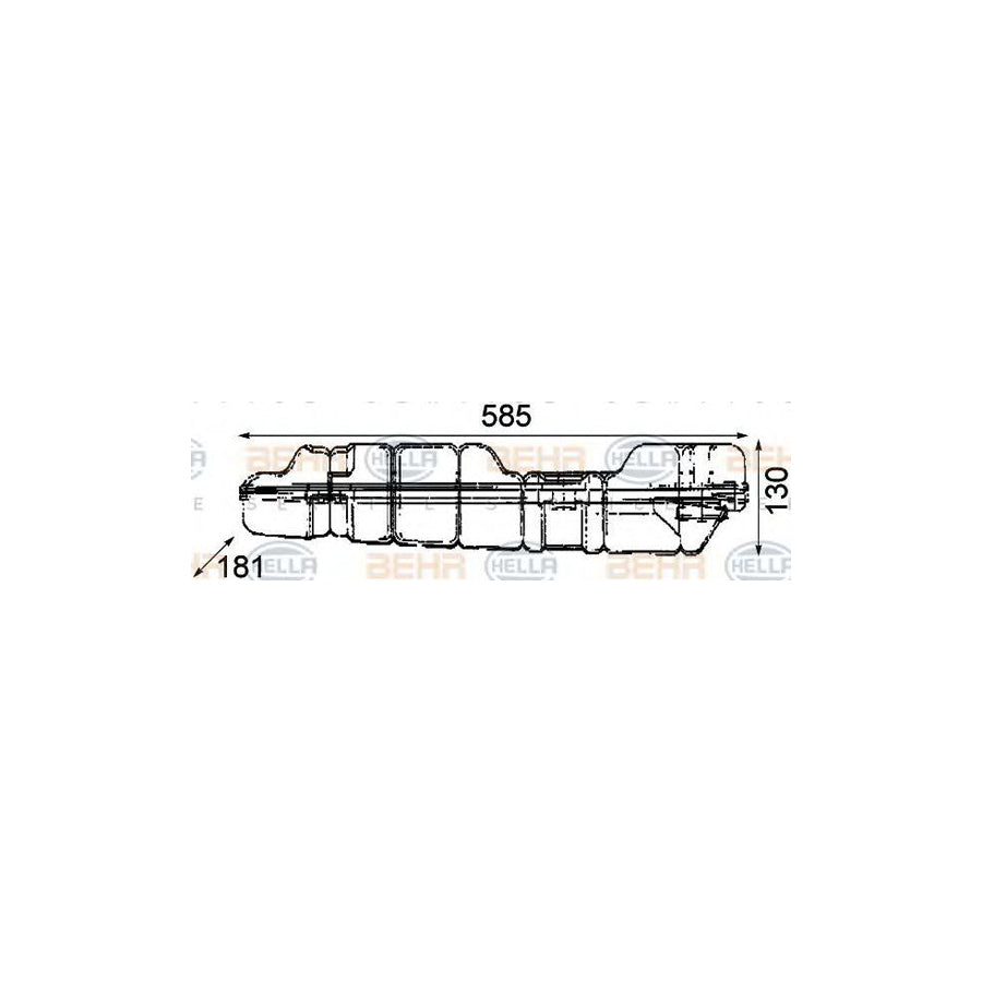 Hella 8MA 376 705-121 Coolant Expansion Tank