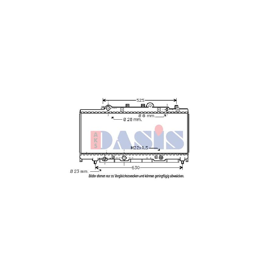 AKS Dasis 300560N Engine Radiator For Lancia Y (840) | ML Performance UK