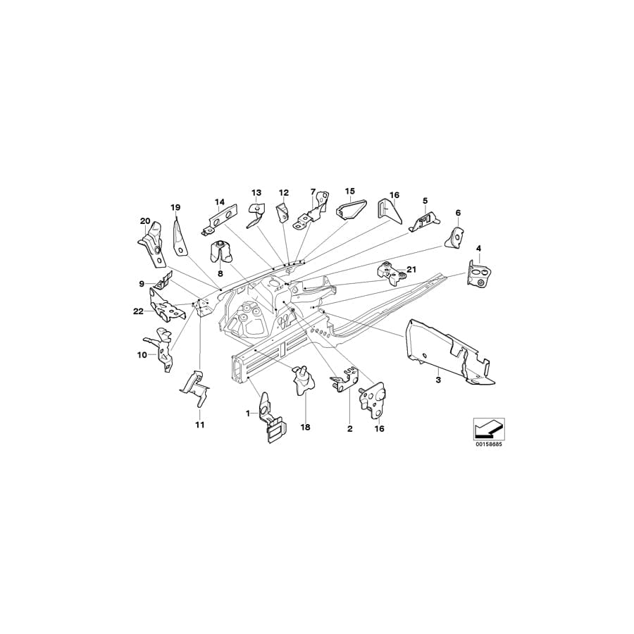 Genuine BMW 41147145348 E93 E90 E92 Fluid Container Bracket (Inc. X1 18dX, X1 28iX & 316i) | ML Performance UK Car Parts