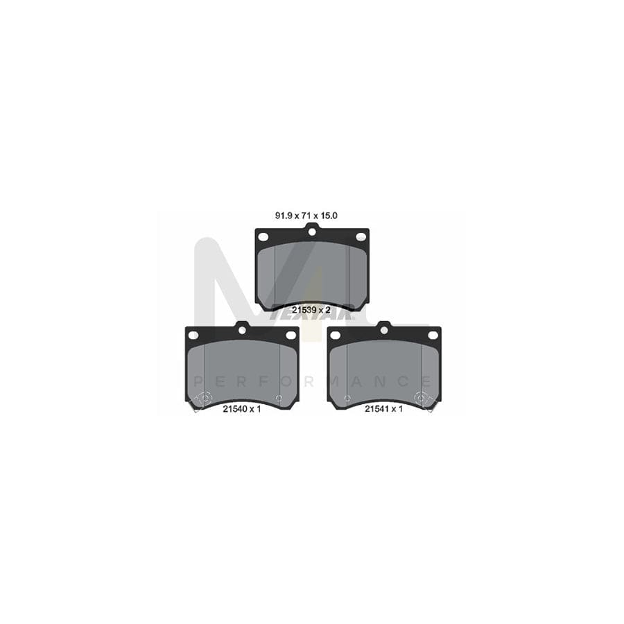 TEXTAR 2153901 Brake pad set with acoustic wear warning | ML Performance Car Parts