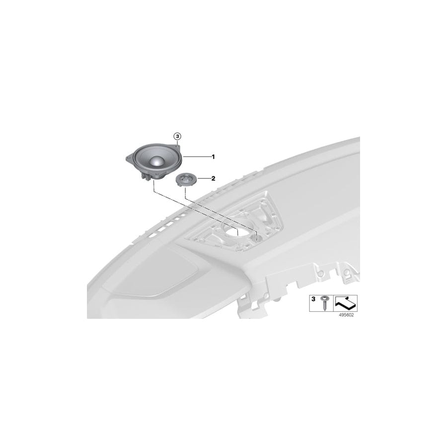 Genuine BMW 65132622545 G29 G20 G14 Mid-Range Speaker Hifi System (Inc. 330dX, 840i & Z4 30i) | ML Performance UK Car Parts