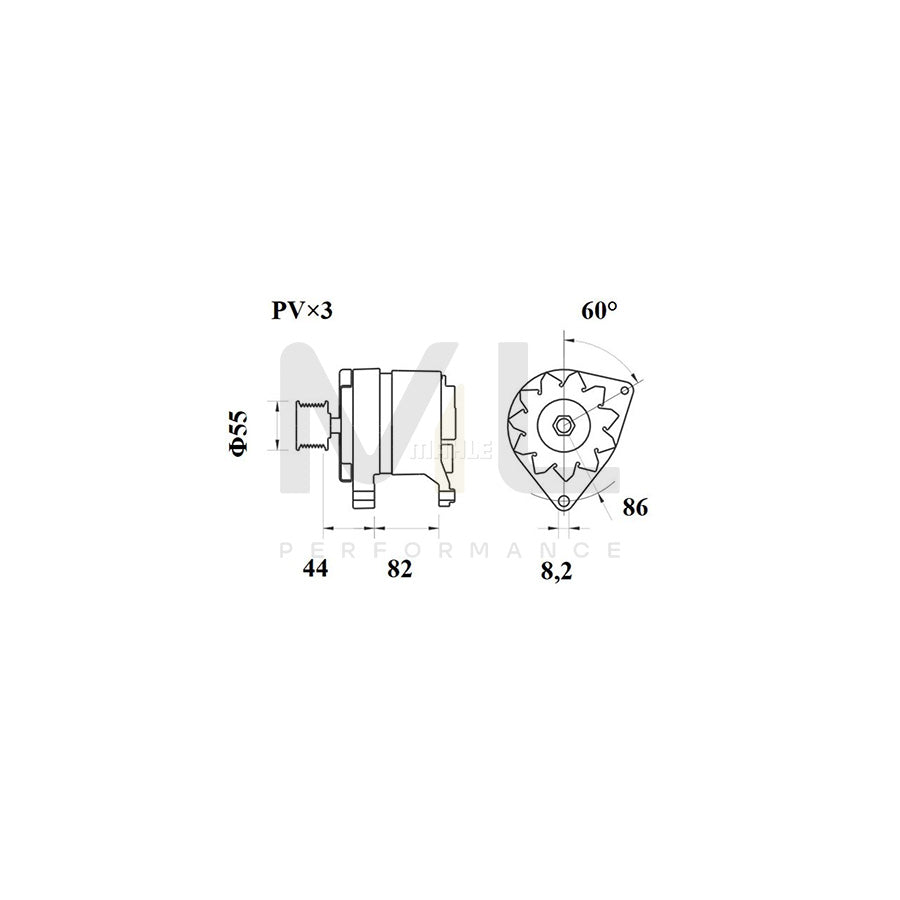 MAHLE ORIGINAL 011 54 V1 Piston Ring Kit Cyl.Bore: 80,2mm | ML Performance Car Parts