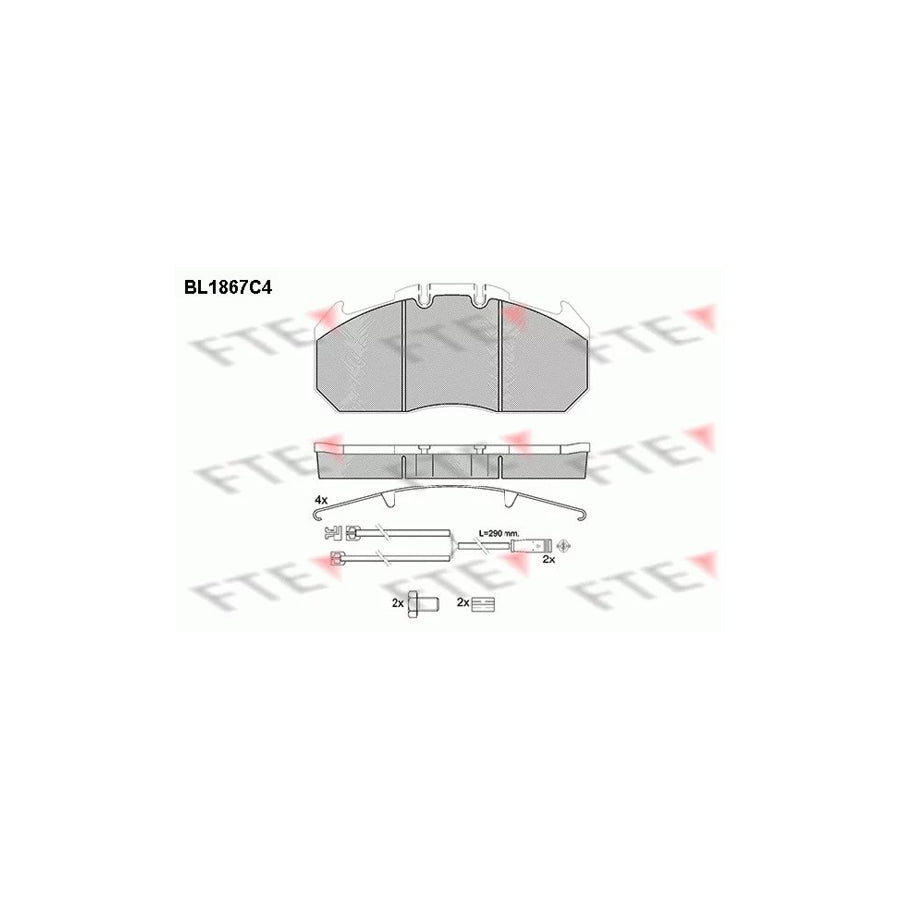 Fte BL1867C4 Brake Pad Set | ML Performance UK Car Parts