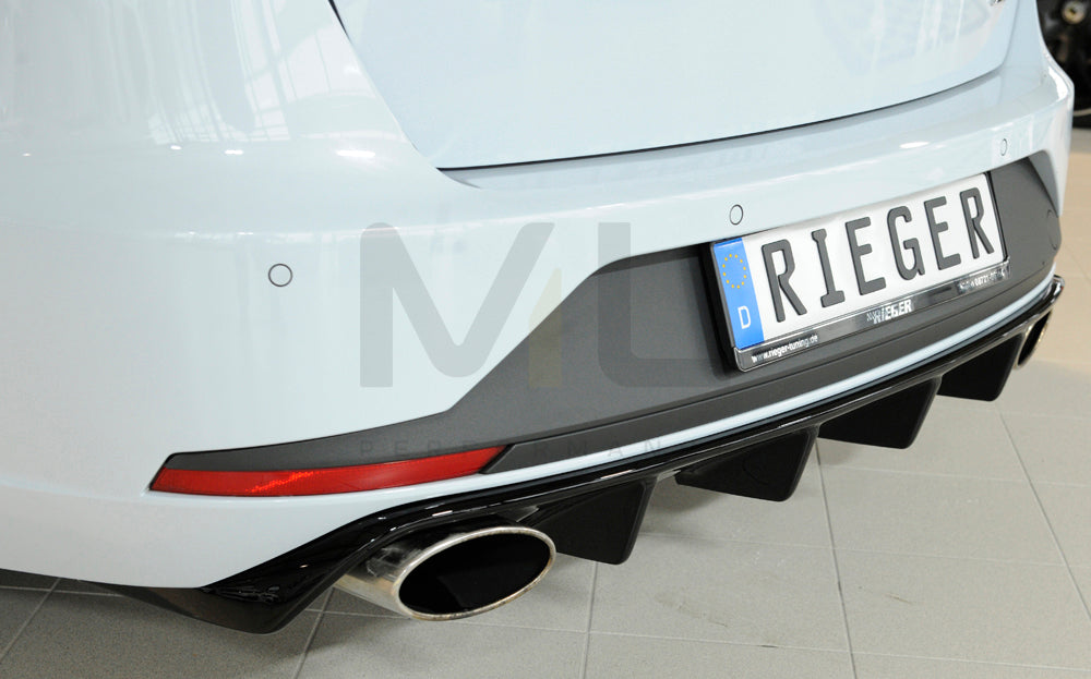 Rieger 00088130 SEAT 5F Leon Cupra Rear Diffuser 3 | ML Performance UK Car Parts