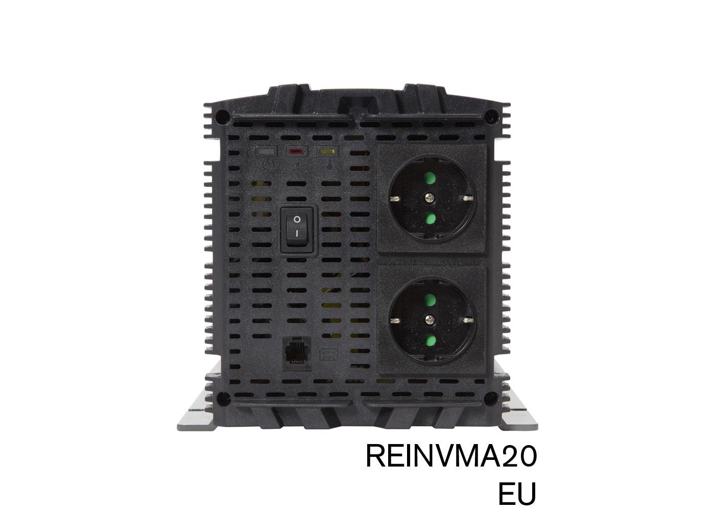 RING RINVMA20 12V DC to 230V AC, 2000W Modified Sine Wave Inverter (2 x UK Sockets) | ML Performance