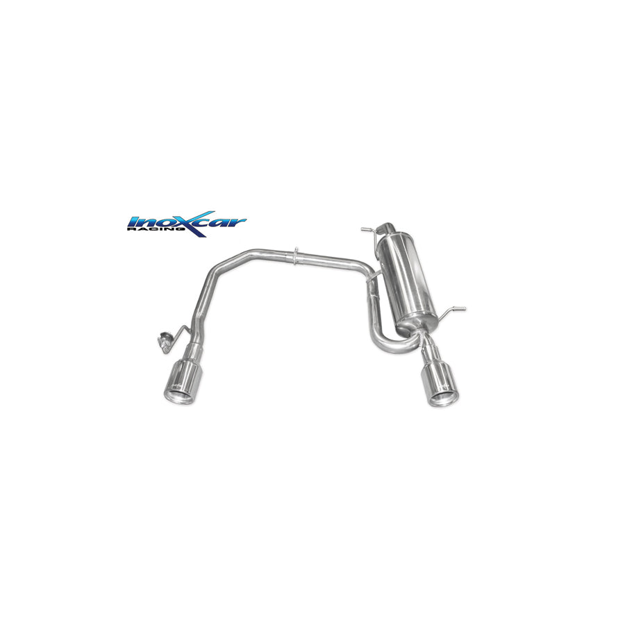 InoXcar TWPE.28.102 Peugeot 208 Stainless Steel Duplex Rear Exhaust | ML Performance UK Car Parts