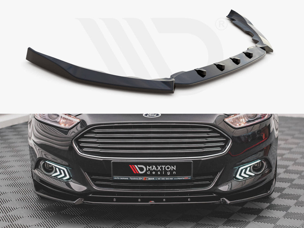 Maxton Design FO-MO-5-FD1T Front Splitter Ford Mondeo MK5 (2014-2019) | ML Performance UK Car Parts