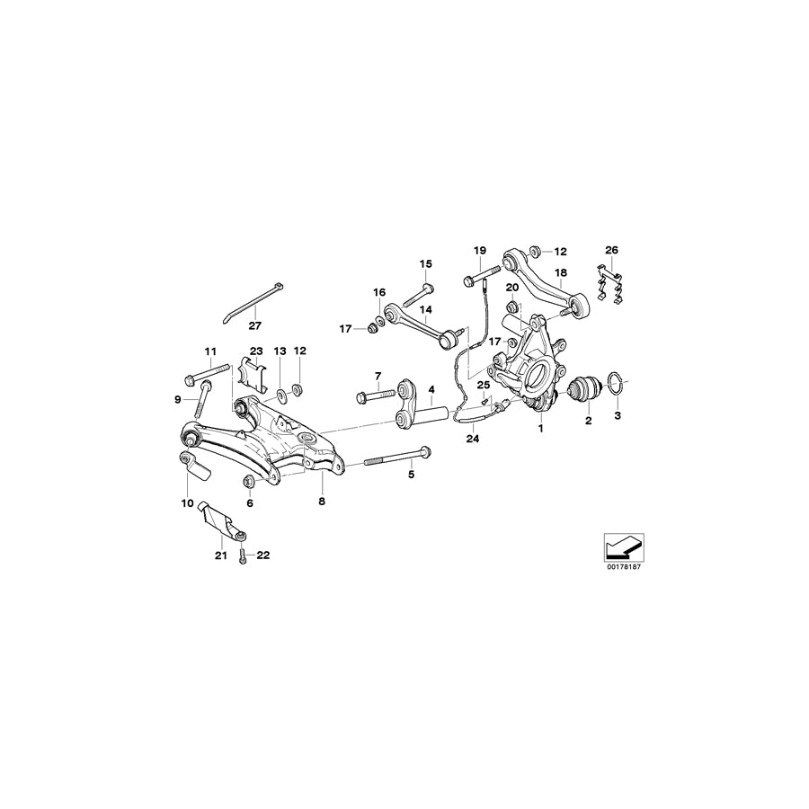 Genuine BMW 34526756376 E39 Pulse Generator, Abs (Inc. 525d, M5 & 523i) | ML Performance UK Car Parts