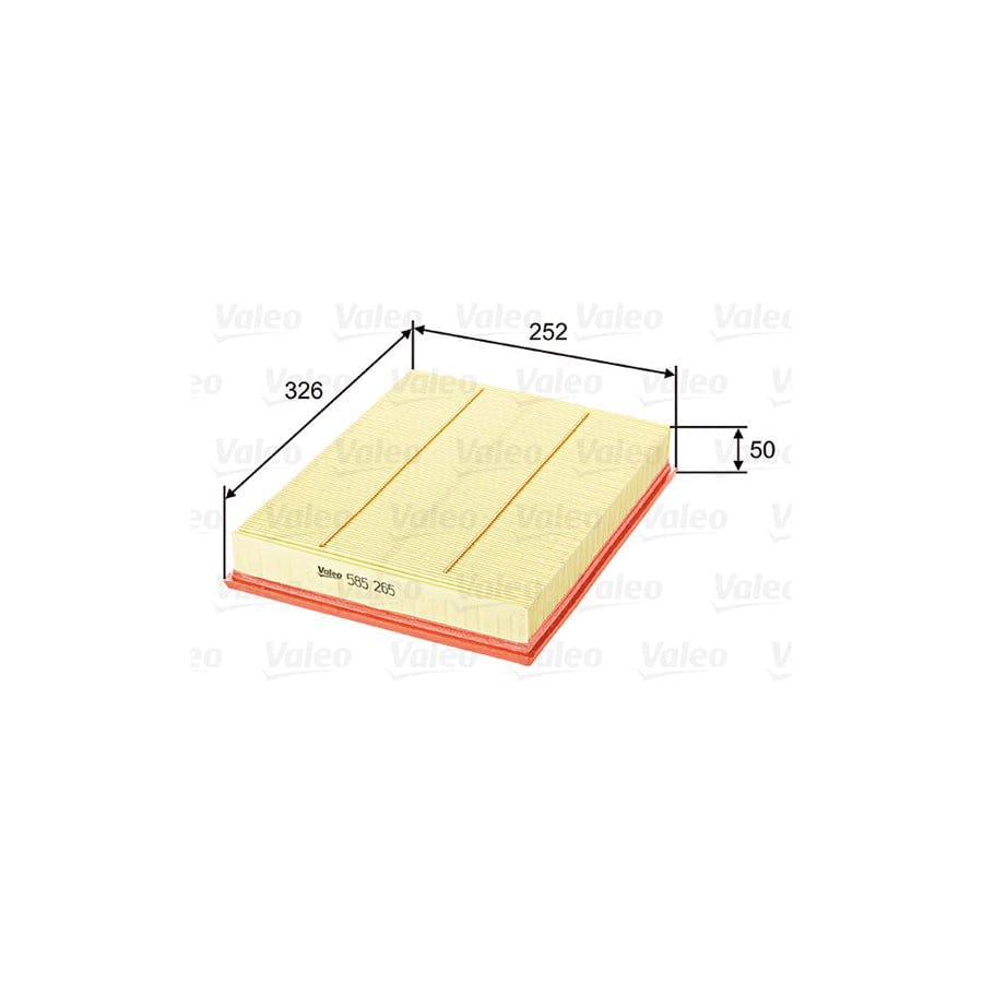 VALEO 585265 Air Filter | ML Performance UK Car Parts