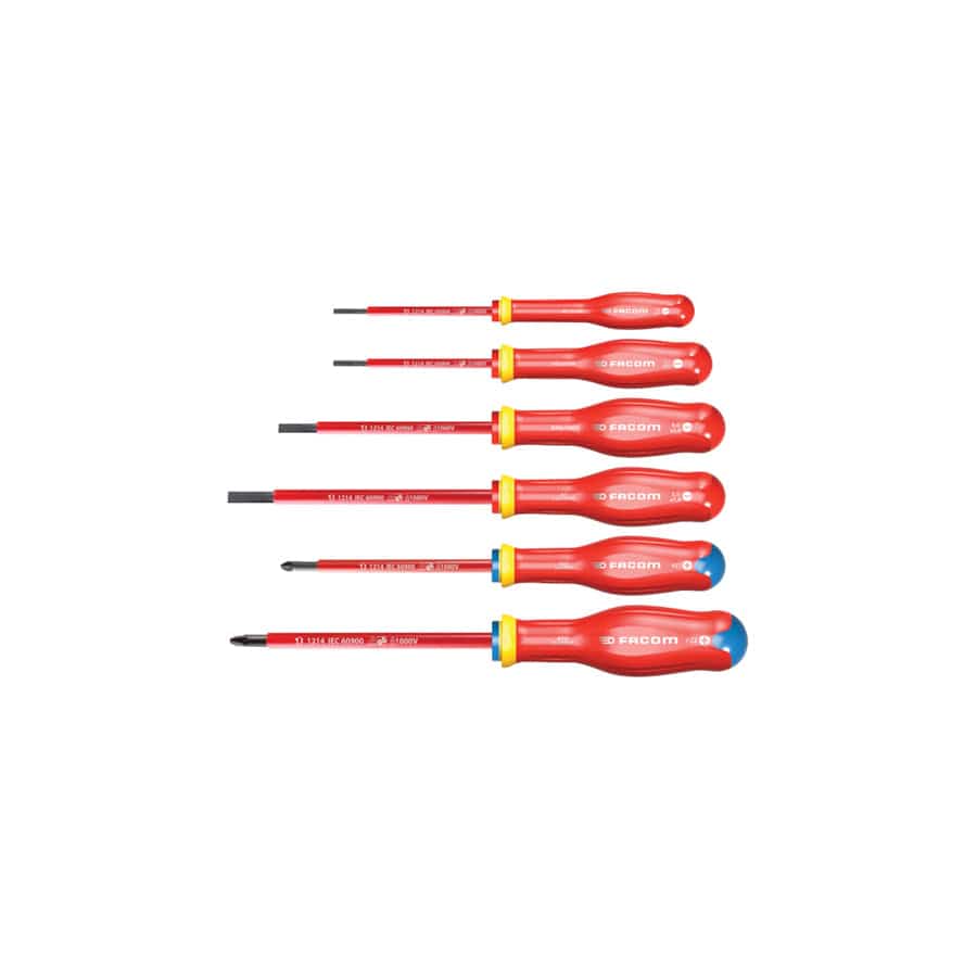 Facom FCMATDVEJ6PB Protwist® VDE Screwdriver Set, 6 Piece | ML Performance UK