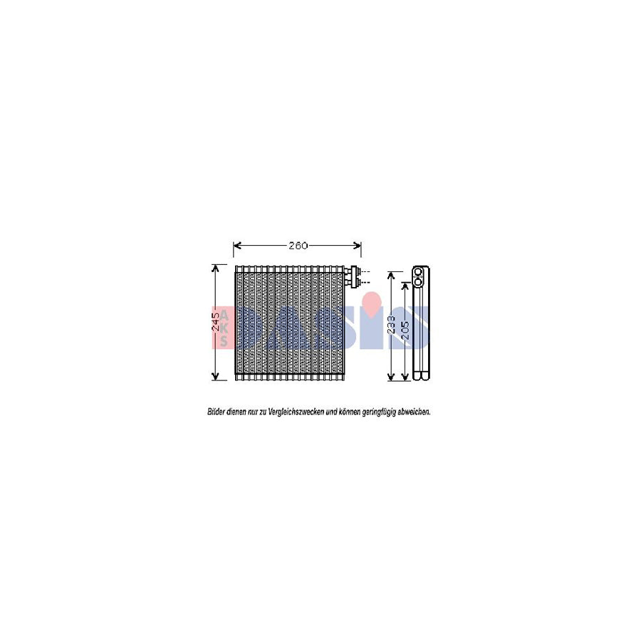 AKS Dasis 820316N Air Conditioning Evaporator For Mazda 6 | ML Performance UK