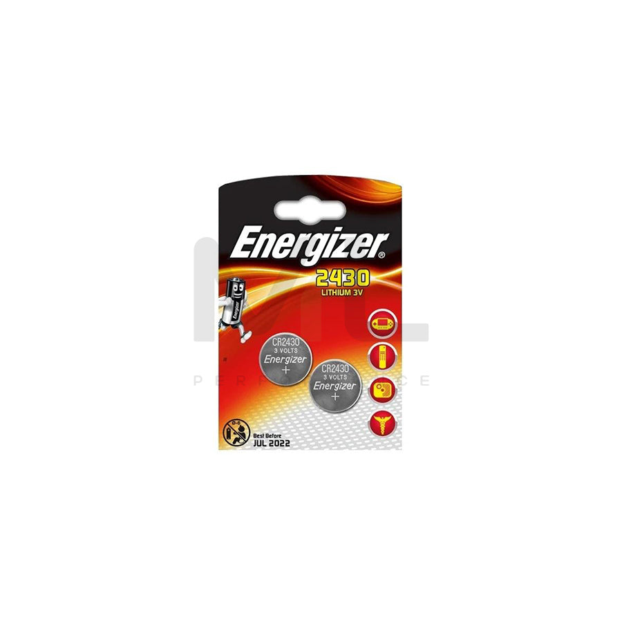 ENERGIZER CR 2430 637991 Button cell battery 3V, 320mAh, 2, Piece | ML Performance Car Parts