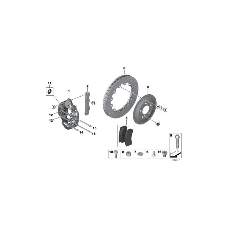 Genuine BMW 34208431464 BMW Threaded Bolt BOBBIN (Inc.  & M4 GT4) | ML Performance UK Car Parts