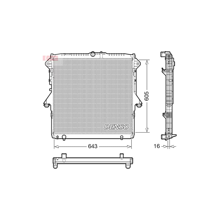 Denso DRM10118 Drm10118 Engine Radiator For Ford Ranger Mk3 (Tke) | ML Performance UK