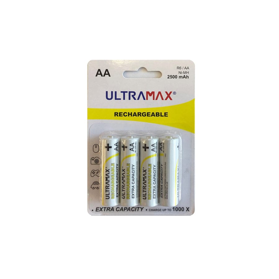 Ultramax R6-AAX4 Re-Chargeable-2500 mAh | ML Performance Battery and Electrical Accessories