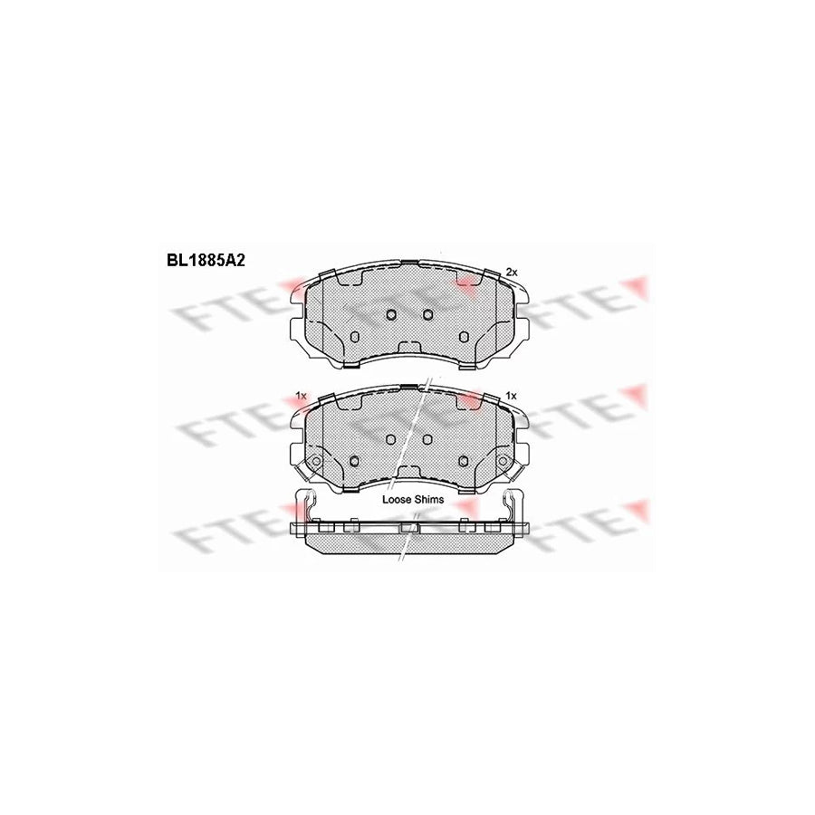 Fte BL1885A2 Brake Pad Set | ML Performance UK Car Parts