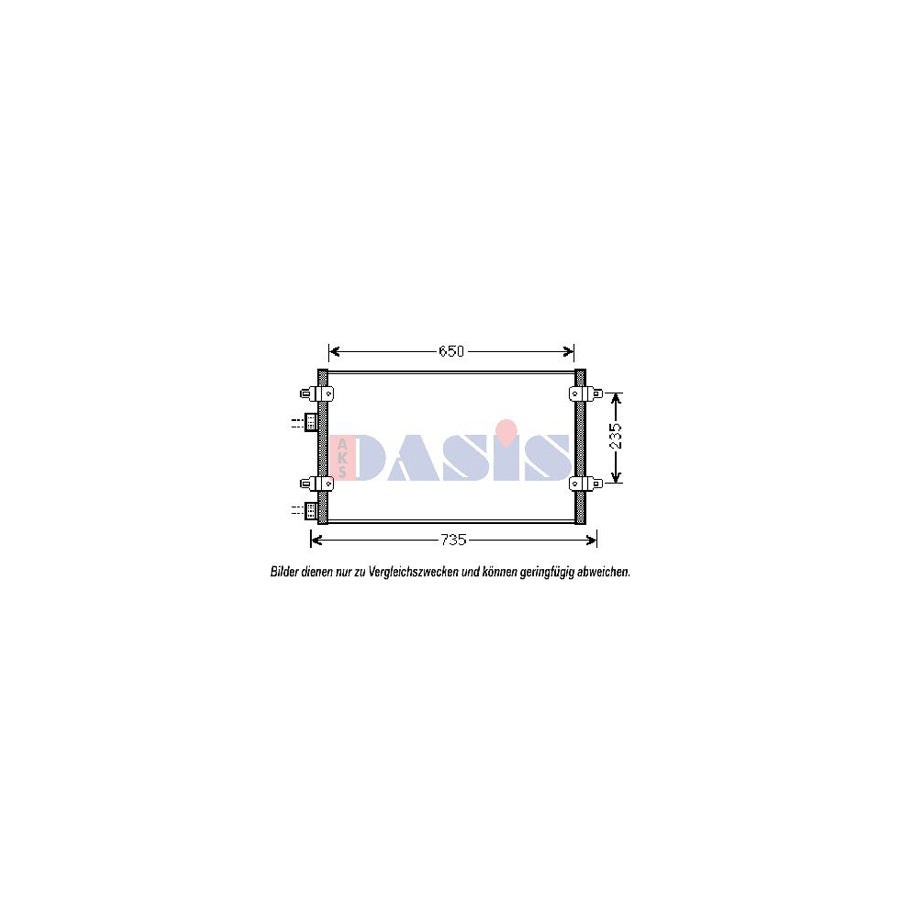 AKS Dasis 302004N Air Conditioning Condenser For Lancia Thesis (841) | ML Performance UK