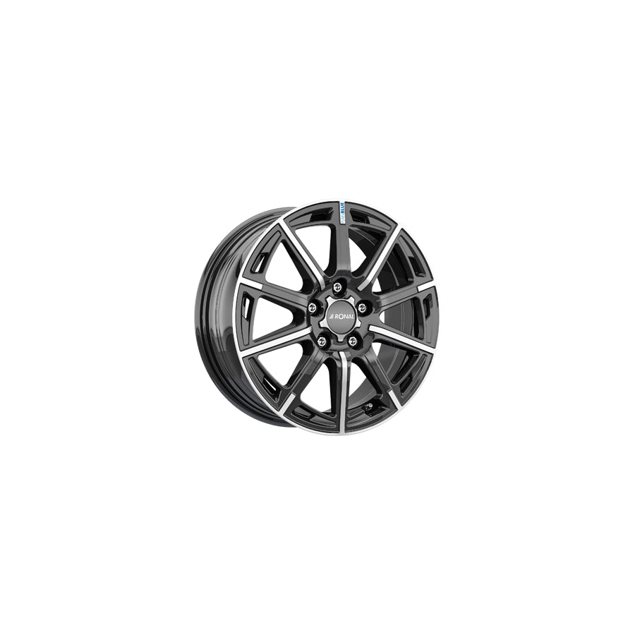 Ronal R60-blue 6.5x16 ET39 60R6655.040/022 Jetblack Front Diamond Cut Wheel | ML Performance UK Car Parts