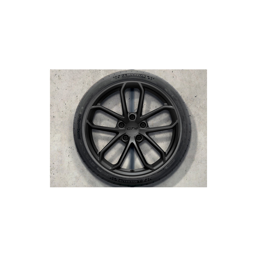 Genuine Porsche 20 718 Cayman Gt4 Set Of Wheels, In Black Original Porsche | ML Performance UK Car Parts