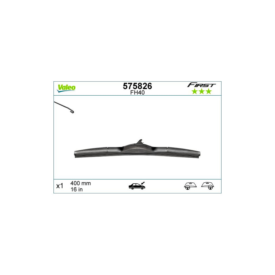 Valeo First Hybrid 575826 Wiper Blade | ML Performance UK Car Parts