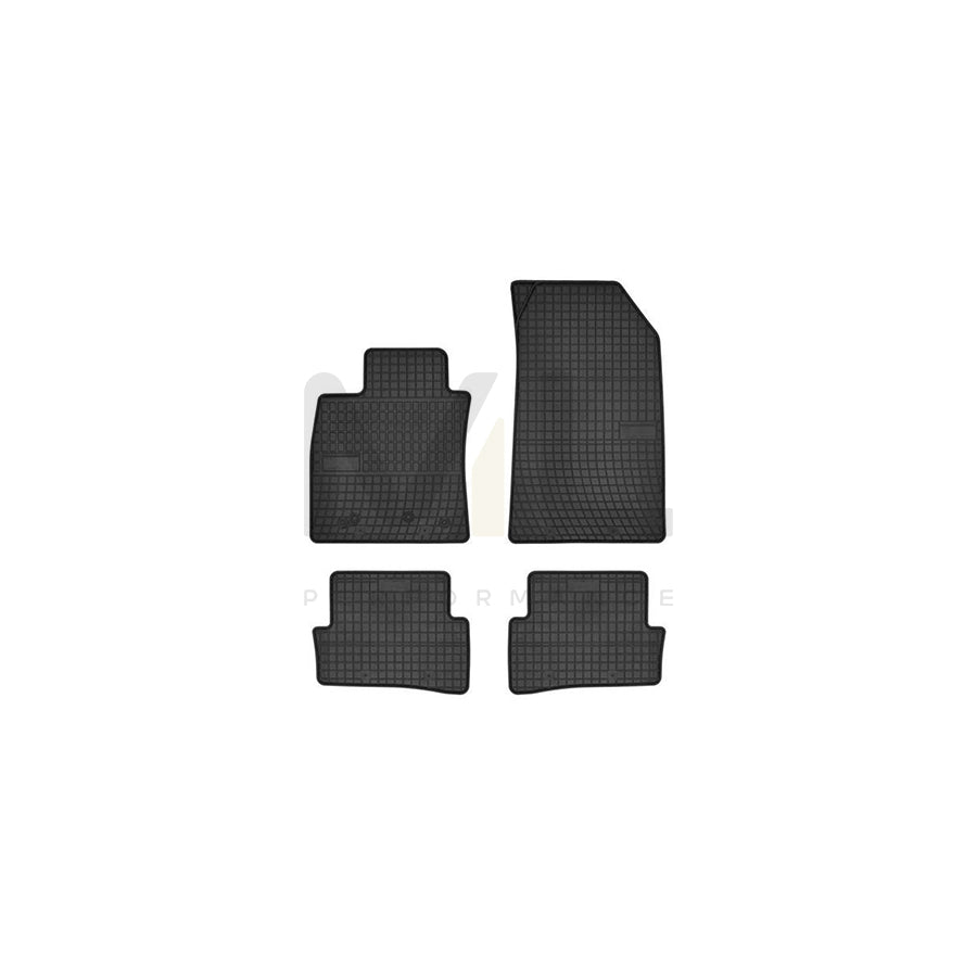 FROGUM Tailored 0752IV Floor mat set for RENAULT Laguna III Hatchback (BT) Elastomer, Front and Rear, Quantity: 4, Black | ML Performance Car Parts