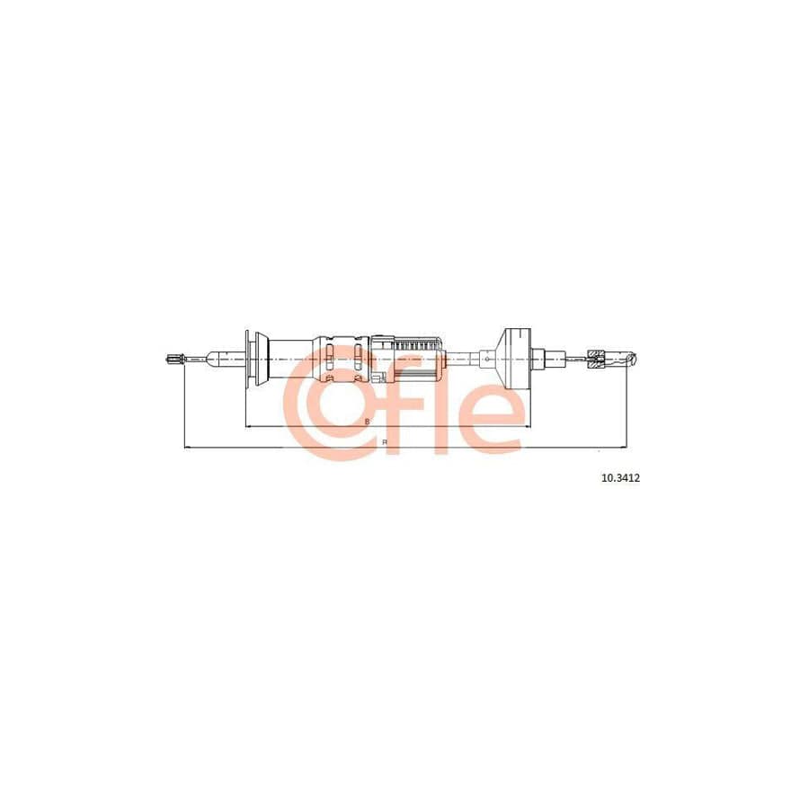 Cofle 92.10.3412 Clutch Cable