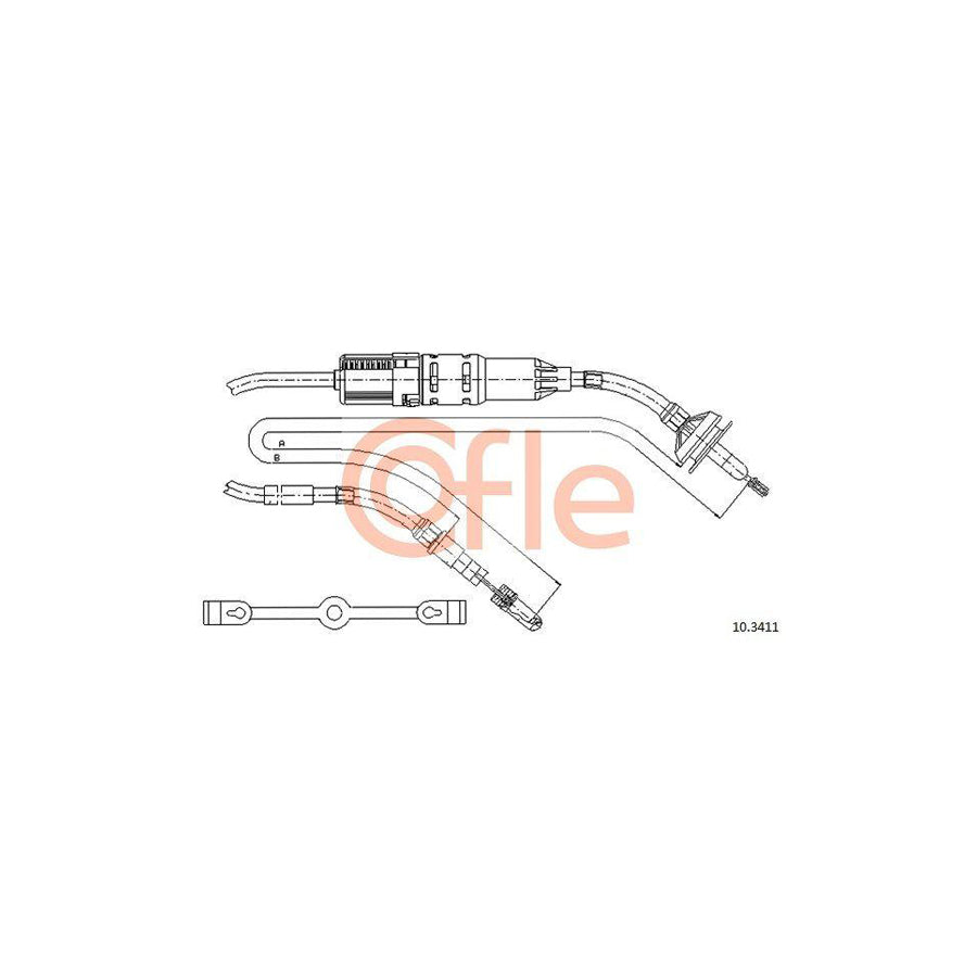 Cofle 92.10.3411 Clutch Cable