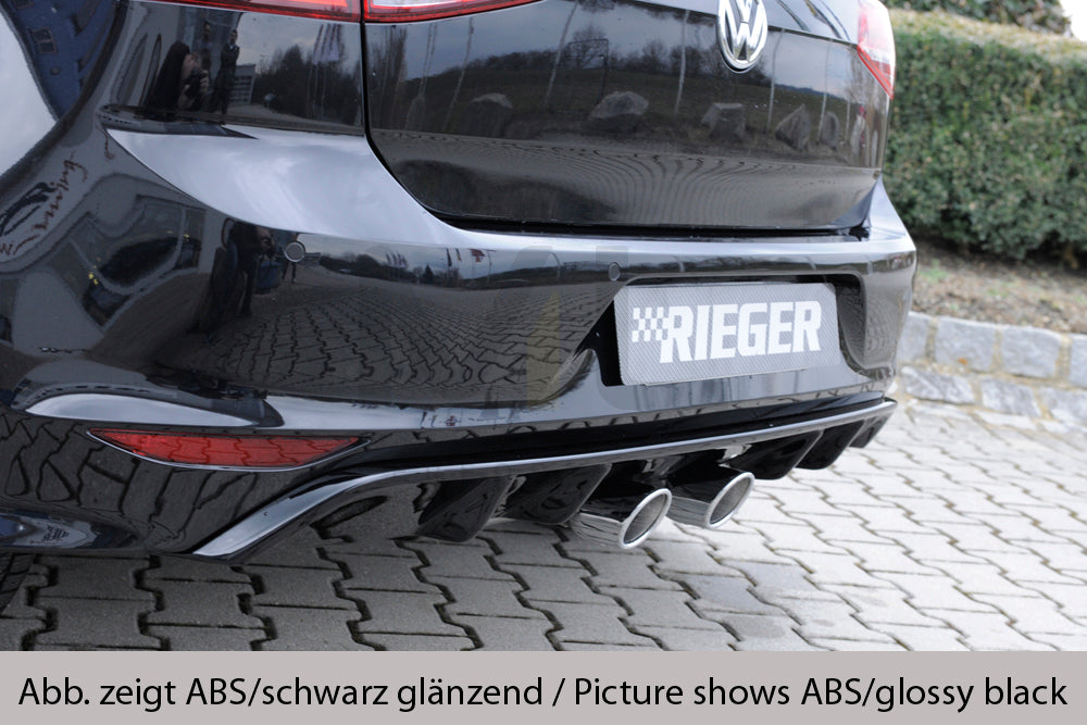 Rieger 00099283 VW Mk7-Line Golf R Rear Diffuser 2 | ML Performance UK Car Parts