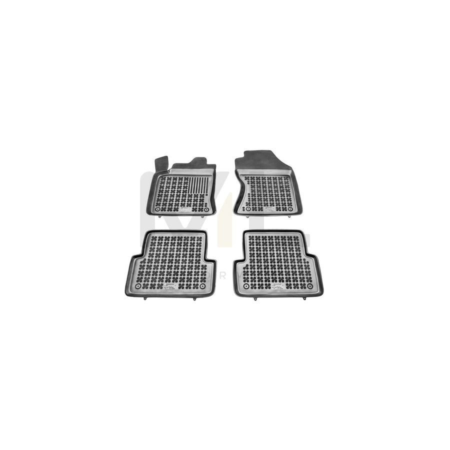 REZAW PLAST Tailored 200608 Floor mat set for FORD FOCUS Elastomer, Front and Rear, Quantity: 4, Black | ML Performance Car Parts